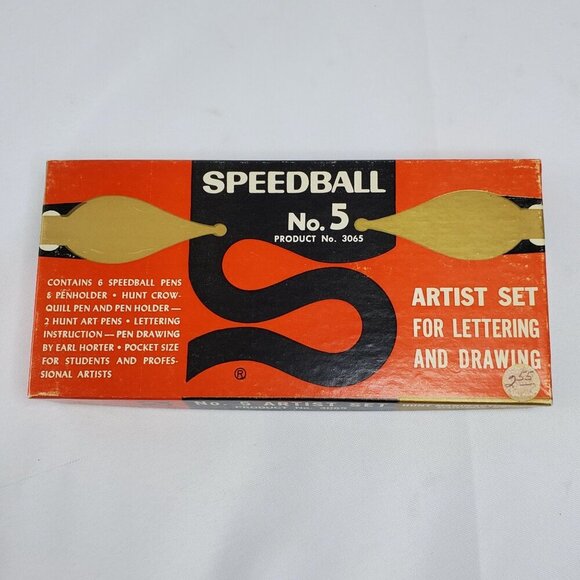 Vintage Speedball No. 5 Artist Set For Lettering & Drawing Calligraphy - Picture 6 of 6